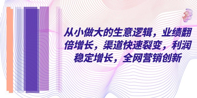 图片[1]-从小做大的生意逻辑：业绩翻倍增长，渠道裂变，利润稳定增长，全网爆火动画IP-隆盛的微博