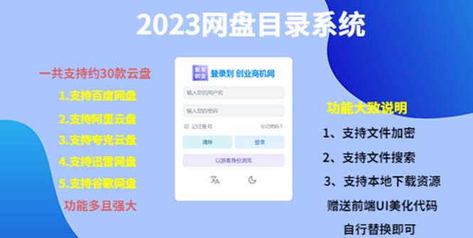 图片[1]-2023网盘目录运营系统教程，一键安装+支持30款云盘【详细指南】-隆盛的微博