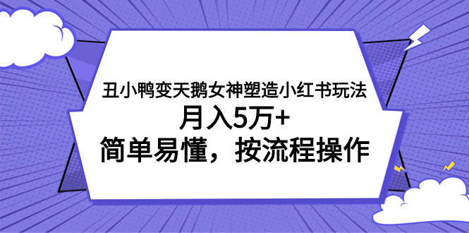 （7604期）丑小鸭变天鹅女神塑造小红书玩法，月入5万+，简单易懂，按流程操作插图