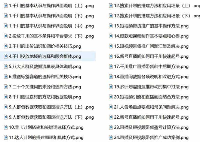 图片[2]-【2023巨量千川小白到高手】推广逻辑 计划搭建 搭建思路等(教程+图文+配套)-隆盛的微博