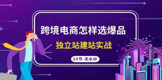 图片[1]-跨境电商选爆品实战课程：独立站建站、选品策略、高转化技巧（20节高清无水印课）-隆盛的微博