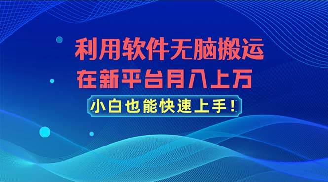 图片[1]-利用软件无脑搬运，在新平台月入上万，小白也能快速上手-隆盛的微博