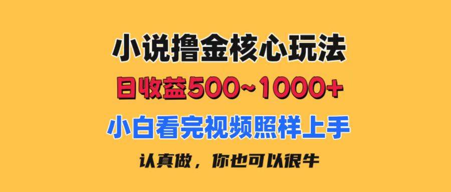 图片[1]-小说撸金核心玩法，日收益500-1000+，小白看完照样上手，0成本有手就行-隆盛的微博