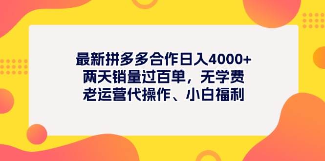 图片[1]-最新拼多多项目日入4000+两天销量过百单，无学费、老运营代操作、小白福利-隆盛的微博